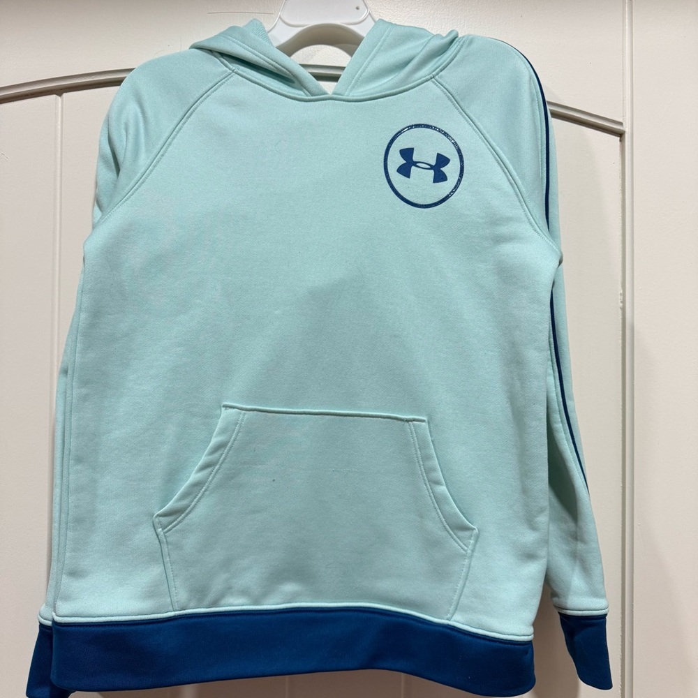 Under Armour Kids' Light Blue Hooded Pullover Sweatshirt